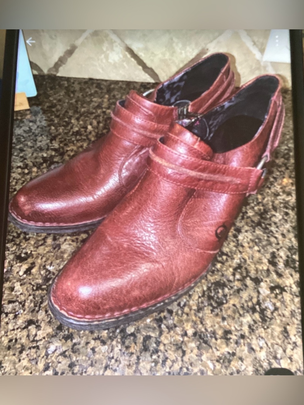 Born Red-Burgundy Booties